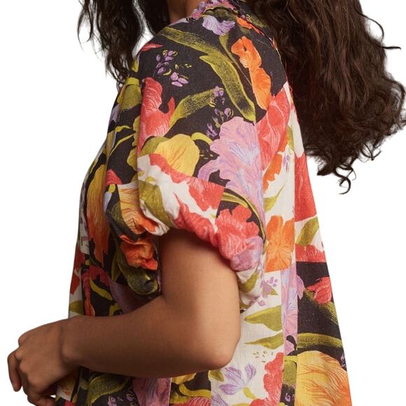 Yukiko Noritake for ANTHROPOLOGIE one shoulder mini shift dress XS - Picture 4 of 12